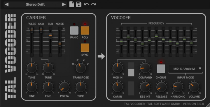 Togu Audio Line TAL Vocoder 2 V3.0.0 WiN&MAC-音浪网-音乐制作系统办公资源