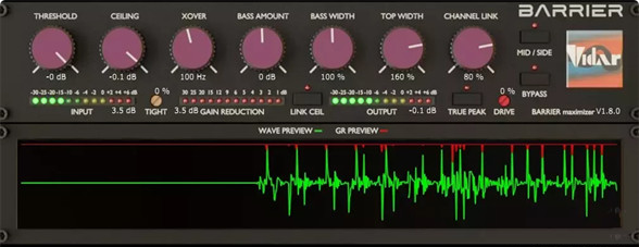 响度最大化器插件 Vidar Audio Barrier Maximizer V2.0.0 WiN&MacOS-音浪网-音乐制作系统办公资源