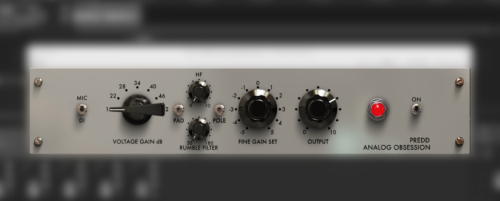 老式麦克风前置放大器 Analog Obsession PREDD v1.0 VST VST3-音浪网-音乐制作系统办公资源