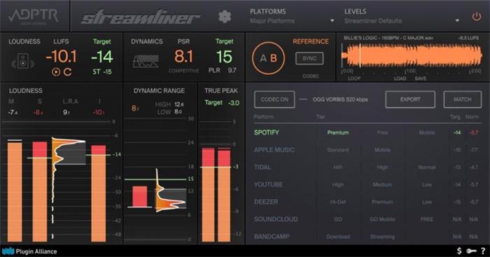 总线响度表 ADPTR Audio-Plugin Alliance StreamLiner WIN-音浪网-音乐制作系统办公资源
