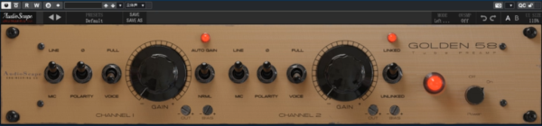 真空管话放插件 Audioscape Golden 58 Preamp WIN-音浪网-音乐制作系统办公资源