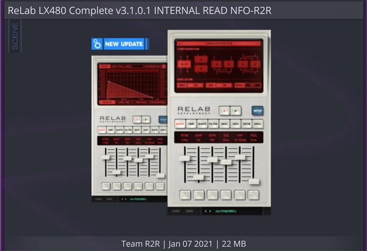 最新2021传奇混响 ReLab LX480 Complete v3.1.0.1 效果器插件 Win-音浪网-音乐制作系统办公资源