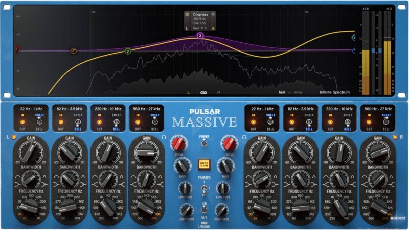 曼丽被动式EQ 效果器插件 Pulsar Audio Pulsar Massive v1.0.8 Win-音浪网-音乐制作系统办公资源