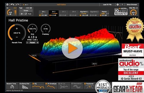 HOFA IQ Reverb v2.0.10 WIN-音浪网-音乐制作系统办公资源
