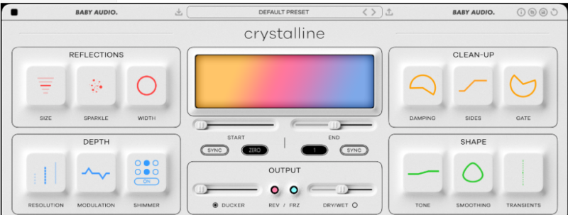 传奇数字混响效果器 Baby Audio Crystalline v1.0.2 MAC-音浪网-音乐制作系统办公资源