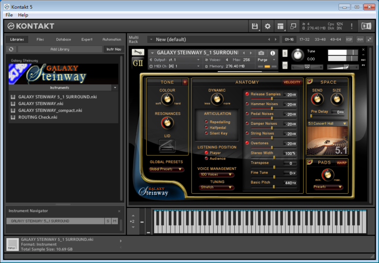 斯坦威钢琴II斯坦威音色Galaxy Steinway 音源编曲插件 Windows/MacOS 康泰克音色-音浪网-音乐制作系统办公资源