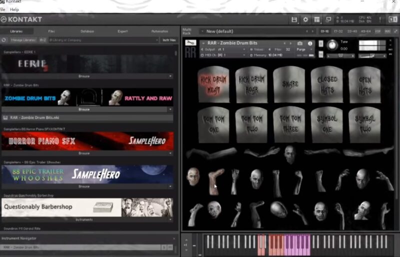 Zombie Drum Bits僵尸鼓音源 康泰克音色-音浪网-音乐制作系统办公资源