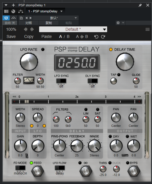 提取插件64位封装专用 PSP stompDelay零延迟-KY158-音频制作办公资源分享