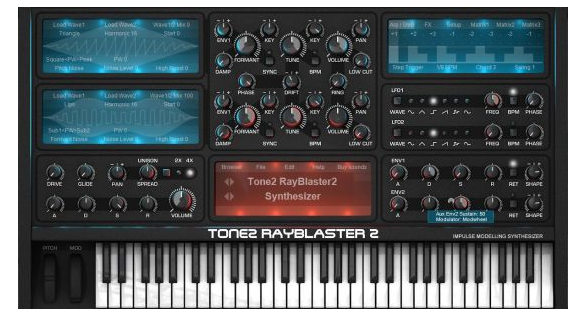 Tone2 RayBlaster 2.9.2合成器 Windows-音浪网-音乐制作系统办公资源