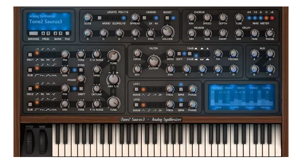 Tone2 Saurus 3.4.0 Windows-音浪网-音乐制作系统办公资源