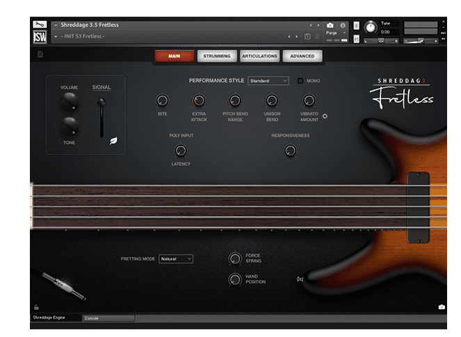 无品贝斯 Impact Soundworks Shreddage 3 Fretless KONTAKT-音浪网-音乐制作系统办公资源