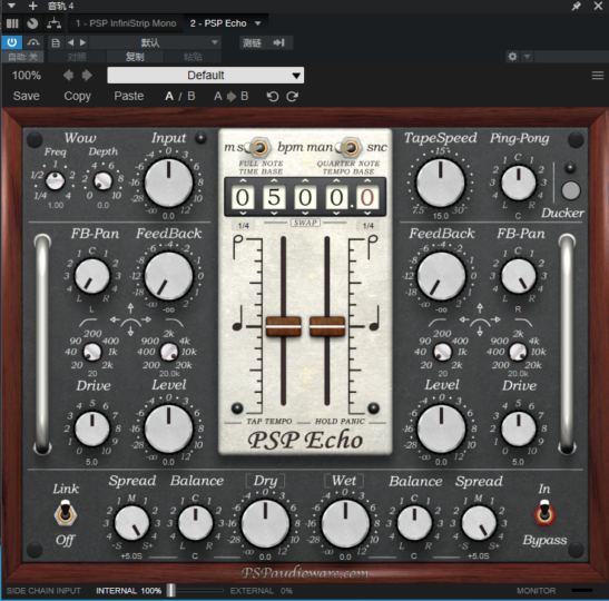提取插件64位封装专用 PSP Echo复古磁带延迟-音浪网-音乐制作系统办公资源