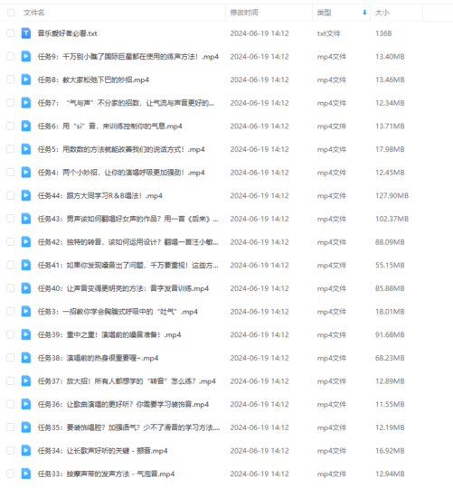 完美歌唱速成36招视频课程 - 王冠博-音浪网-音乐制作系统办公资源