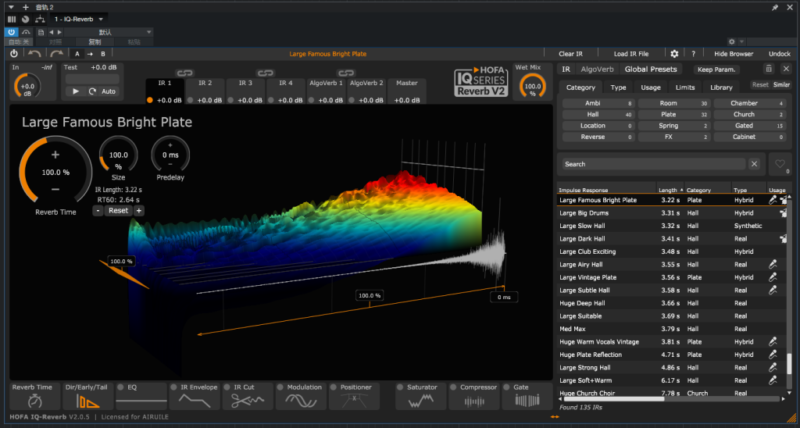 一键安装版插件 HOFA-Plugins IQ-Reverb混响 WIN-音浪网-音乐制作系统办公资源