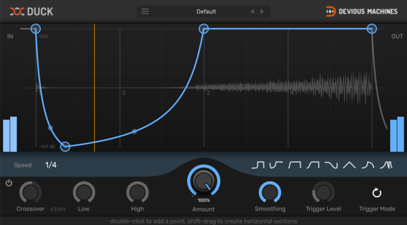 最牛侧链压缩插件 Devious Machines Duck v1.3.11 U2B MAC-音浪网-音乐制作系统办公资源