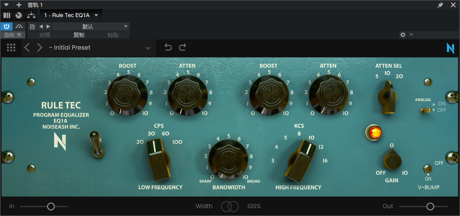一键安装版插件 Rule Tec EQ1A WIN-音浪网-音乐制作系统办公资源