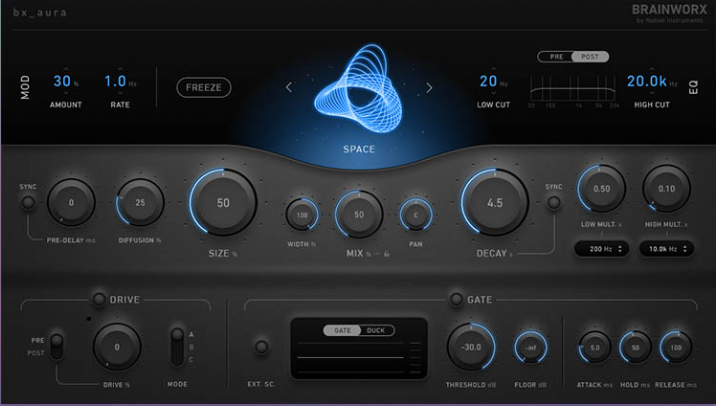 插件联盟创意混响插件 Plugin Alliance Brainworx bx_aura v1.1.0 WiN-音浪网-音乐制作系统办公资源