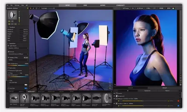 图片[2]-set a light 3D STUDIO 2.5.9 3D摄影棚模拟布光-音浪网-音乐制作系统办公资源