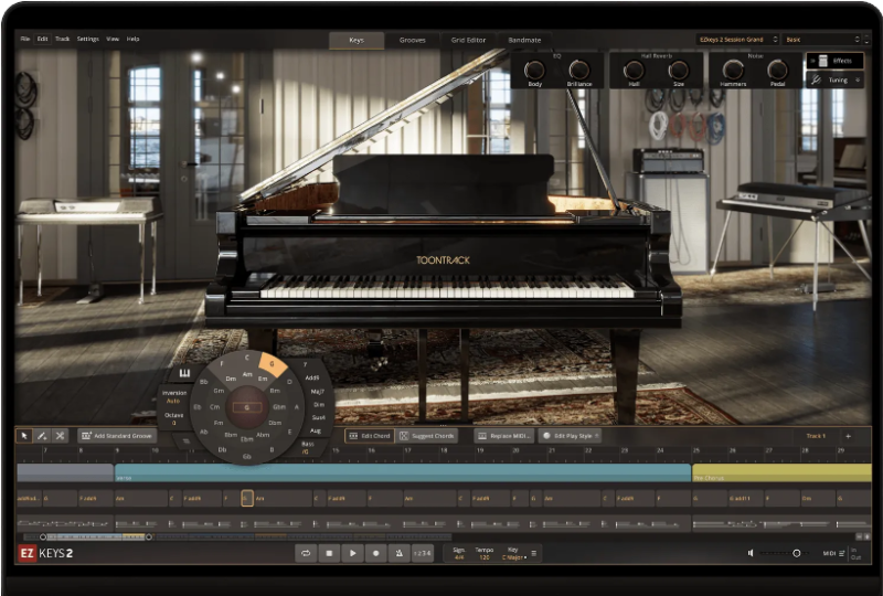 强大的自动编曲钢琴 Toontrack EZkeys v2.1.0 WIN&MAC-音浪网-音乐制作系统办公资源