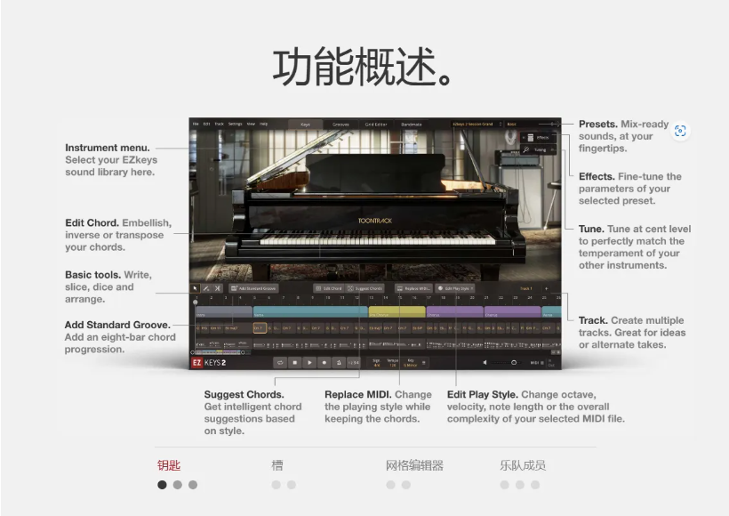 图片[4]-强大的自动编曲钢琴 Toontrack EZkeys v2.1.0 WIN&MAC-音浪网-音乐制作系统办公资源