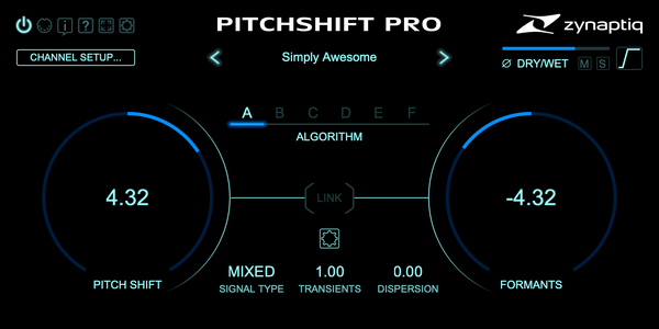 Zynaptiq PITCHSHIFT PRO v1.0.0 R2R 01.10.2024 WIN-音浪网-音乐制作系统办公资源