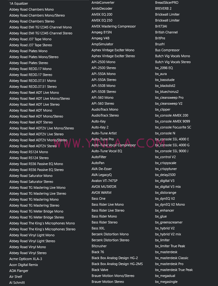 图片[4]-音浪网独家制作 调试混音插件包64位VST3 600个一键安装效果器合集12G WiN 支持定制-音浪网-音乐制作系统办公资源