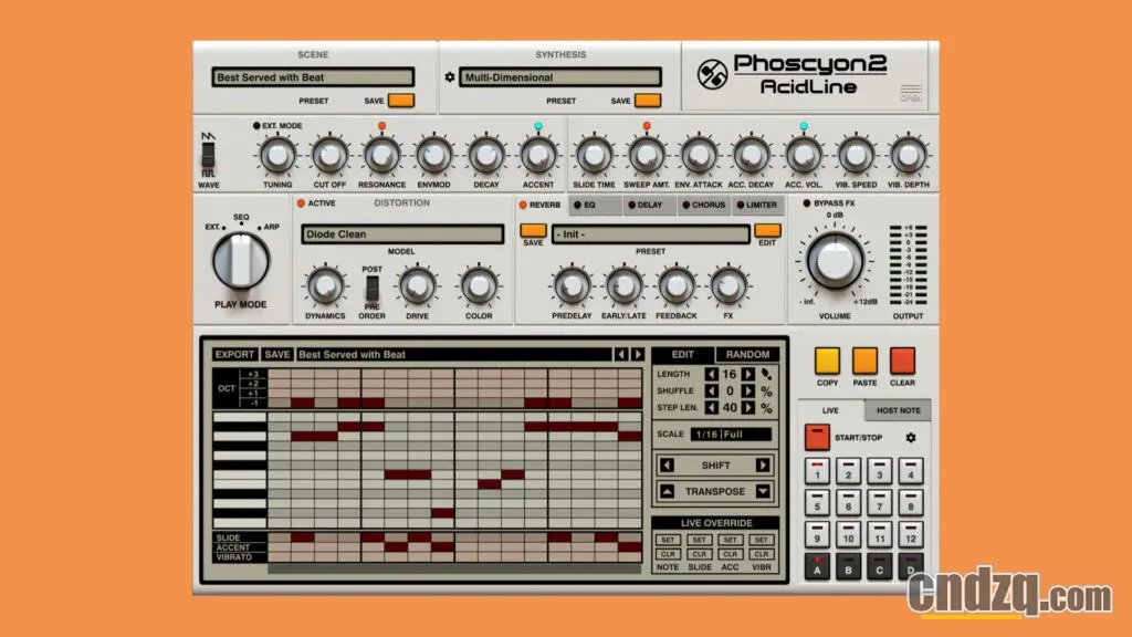 D16 Group Phoscyon 2.1.0 303低音合成器插件-音浪网-音乐制作系统办公资源