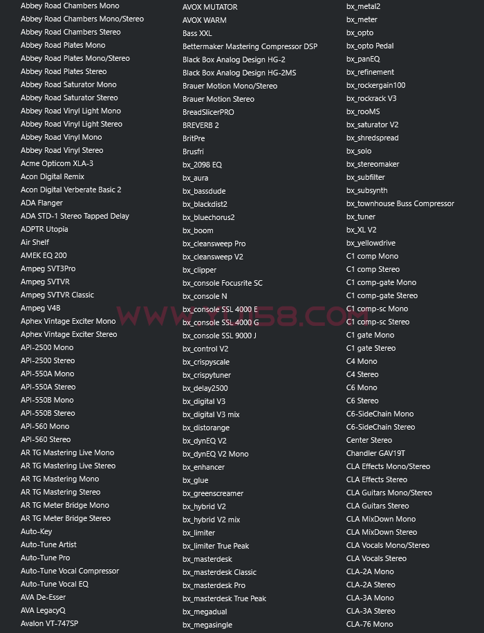 图片[4]-独家制作 精选混音调试插件包64位VST3 600个一键安装效果器合集10G WIN 支持定制-音浪网-音乐制作系统办公资源
