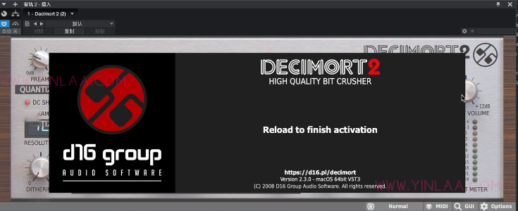 D16 Group Decimort 2.3.2 经典老式采样器插件-音浪网-音乐制作系统办公资源