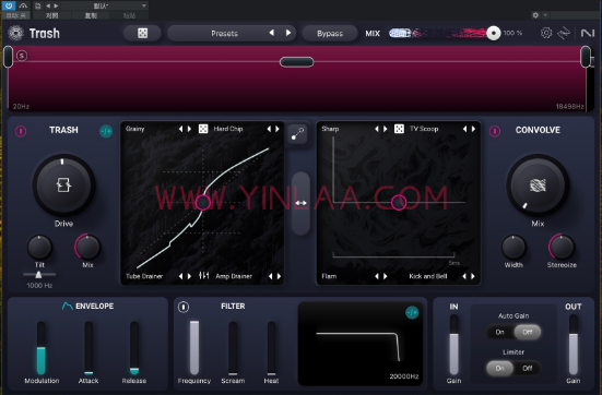 iZotope Trash 1.2.0 音频失真效果插件-音浪网-音乐制作系统办公资源