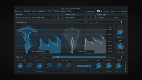 现代音量度量动态优化工具 APU Dynamics Optimizer 3.2.7 WIN-音浪网-音乐制作系统办公资源
