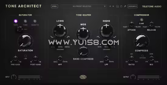 多波段压缩器 Teletone Audio Tone Architect 1.0.0 WiN-音浪网-音乐制作系统办公资源