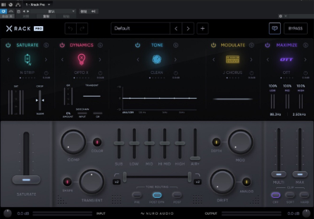 综合模拟混音插件 Nuro Audio Xrack Pro v1.0.2  WIN-音浪网-音乐制作系统办公资源