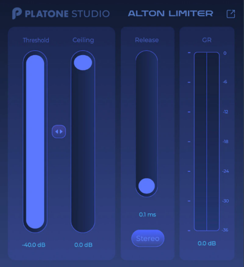 零延迟限幅器Platone Studio Alton Limiter-音浪网-音乐制作系统办公资源