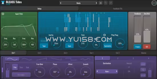 延迟效果器 BLEASS Tides 1.0.25 WiN-音浪网-音乐制作系统办公资源