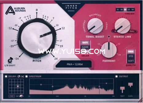 音高变换插件 Auburn Sounds Inner Pitch 2.0.0 WiN-音浪网-音乐制作系统办公资源