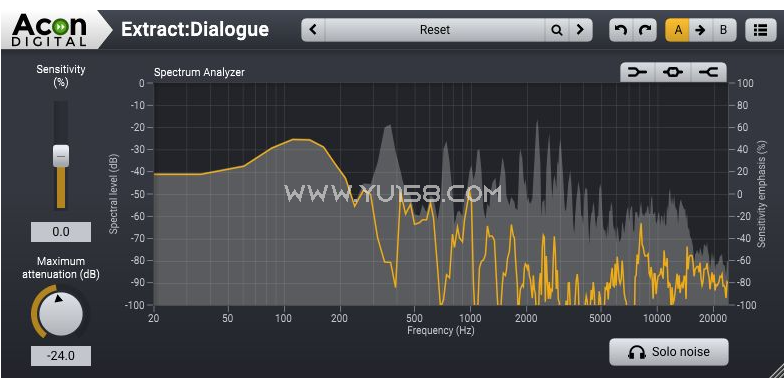 全自动语音降噪插件 Acon Digital Extract Dialogue v1.0.5 WiN-音浪网-音乐制作系统办公资源