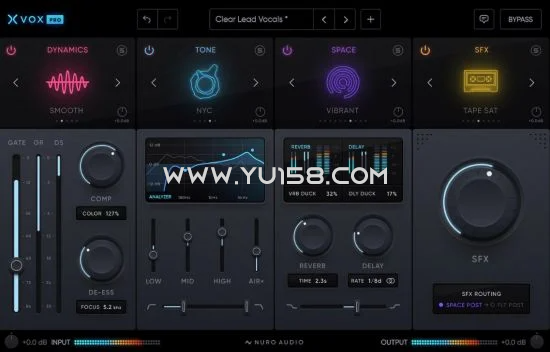 专业人声混音插件 Nuro Audio Xvox Pro 1.0.6 WiN-音浪网-音乐制作系统办公资源