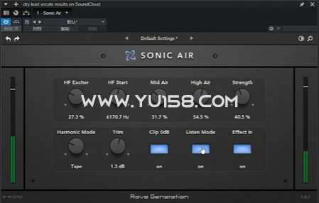 一键提升人声空气感 Rave Generation Sonic Surge v1.0.0 UNPACKED WiN/Mac-音浪网-音乐制作系统办公资源