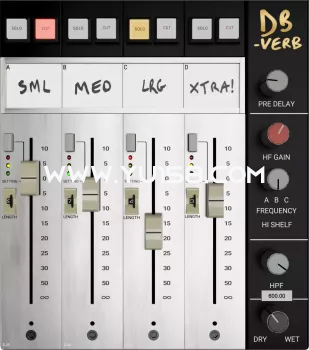 专业混响处理器插件 Metric Halo DBVerb v4.0.71.235 WiN-音浪网-音乐制作系统办公资源