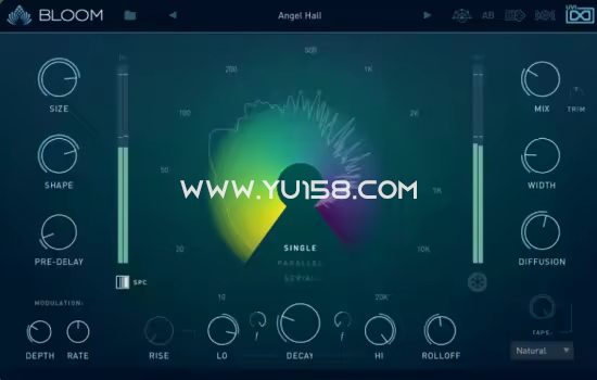 现代混响插件 UVI Bloom 1.0.0 WiN-音浪网-音乐制作系统办公资源