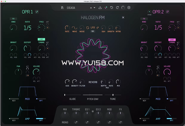GForce Software Halogen FM v1.0.0 MacOS-音浪网-音乐制作系统办公资源