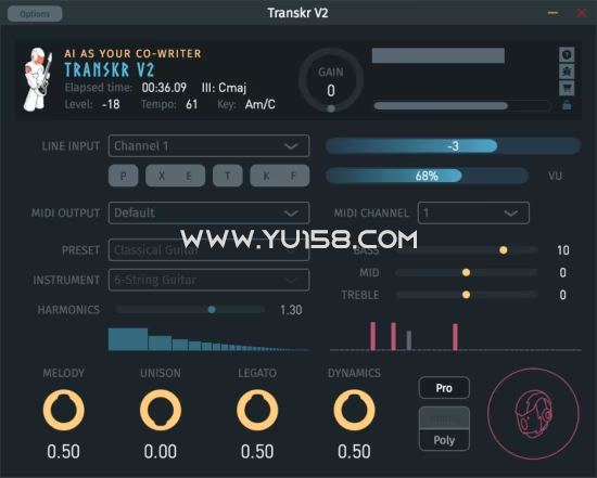 Algoriffix Transkr V2 v2.7.1 Win/Mac-音浪网-音乐制作系统办公资源