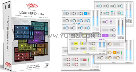 Nomad Factory Liquid Bundle III v3.0.0 WiN-音浪网-音乐制作系统办公资源
