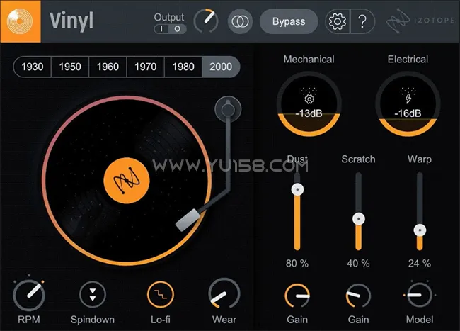 iZotope Vinyl 1.13.0.605 WiN-音浪网-音乐制作系统办公资源