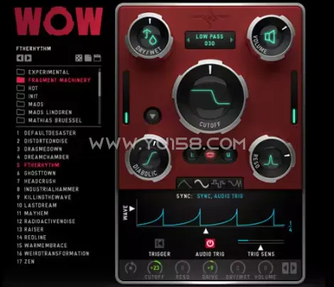 Sugar Bytes WOW2 v2.2.9 WiN-音浪网-音乐制作系统办公资源