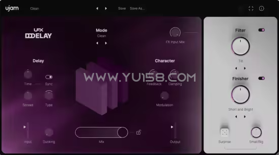 UJAM UFX-DELAY 1.0.0 WiN-音浪网-音乐制作系统办公资源
