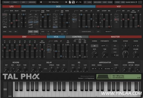 Togu Audio Line TAL-Pha v1.3.1 MacOS-音浪网-音乐制作系统办公资源
