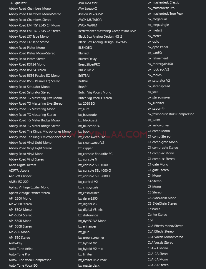 图片[4]-独家制作 最新调试混音64位VST3插件包 精选一键安装550个效果器合集v3.0 WiN 支持定制