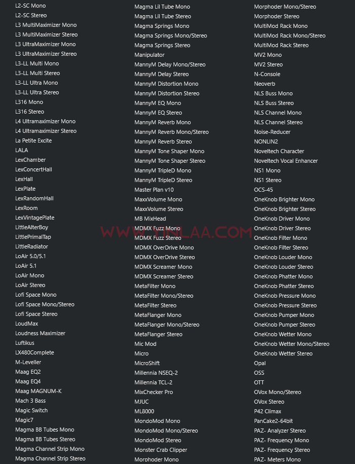 图片[6]-独家制作 最新调试混音64位VST3插件包 精选一键安装550个效果器合集v3.0 WiN 支持定制